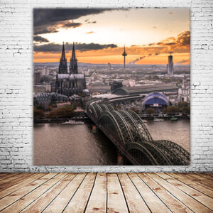 KPML_006_Koelner-Skyline-im-Sonnenuntergang-Fotografie-Kunstdruck-Wandansicht-1