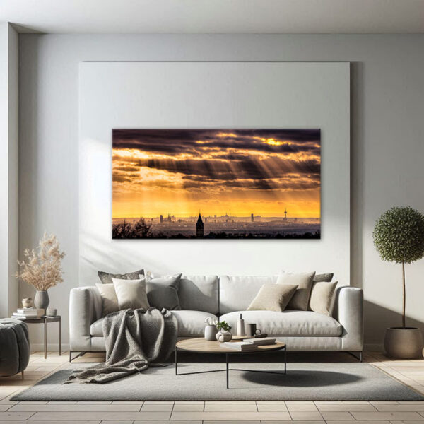 KPML_007_Abendstimmung-Koelner-Bucht_Skyline-von-Koeln_Wandansicht-4