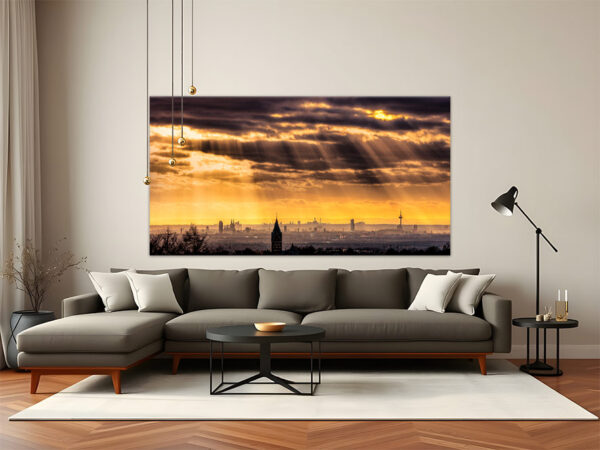 KPML_007_Abendstimmung-Koelner-Bucht_Skyline-von-Koeln_Wandansicht-2