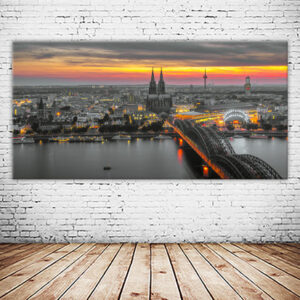 KPML_045_Sonnenuntergang_ueber_Koeln_Panorama_Wandbild-Wohnansicht-1