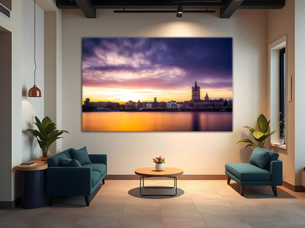 KPML_053_Sonnenuntergang-ueber-der-Altstadt-Gross-St-Martin-Wandansicht-7