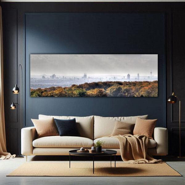 KPRS_001_Skyline-von-Koeln-an-einem-regnerischen-Tag_Wandansicht-5