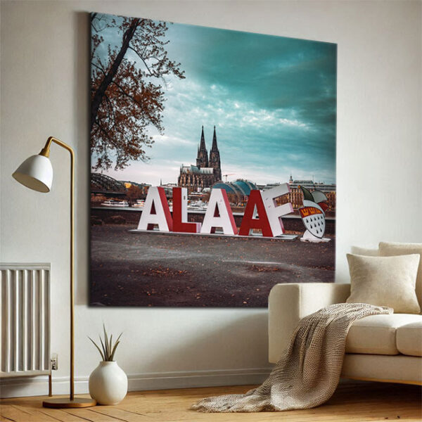 KPF_014_Einfach-Alaaf_Koelner-Dom-Alaaf-Skulptur-Rheinufer_Wandansicht-Wohnzimmer-5